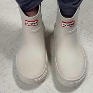 Hunter Classic Off-White Boots